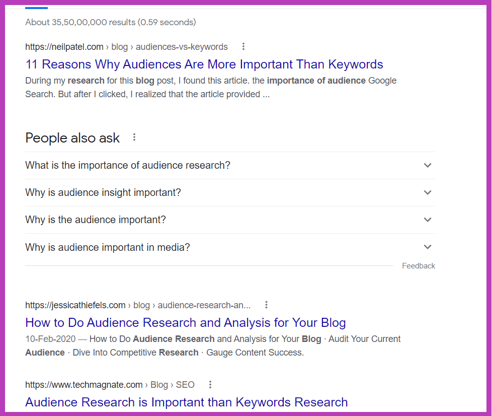 audience research for great content 