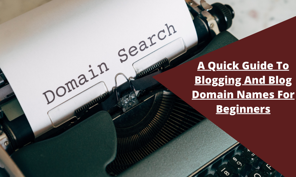 A Quick Guide To Blogging And Blog Domain Names For Beginners