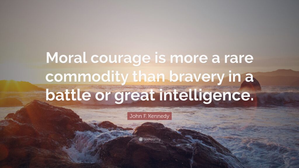 moral courage is human competency