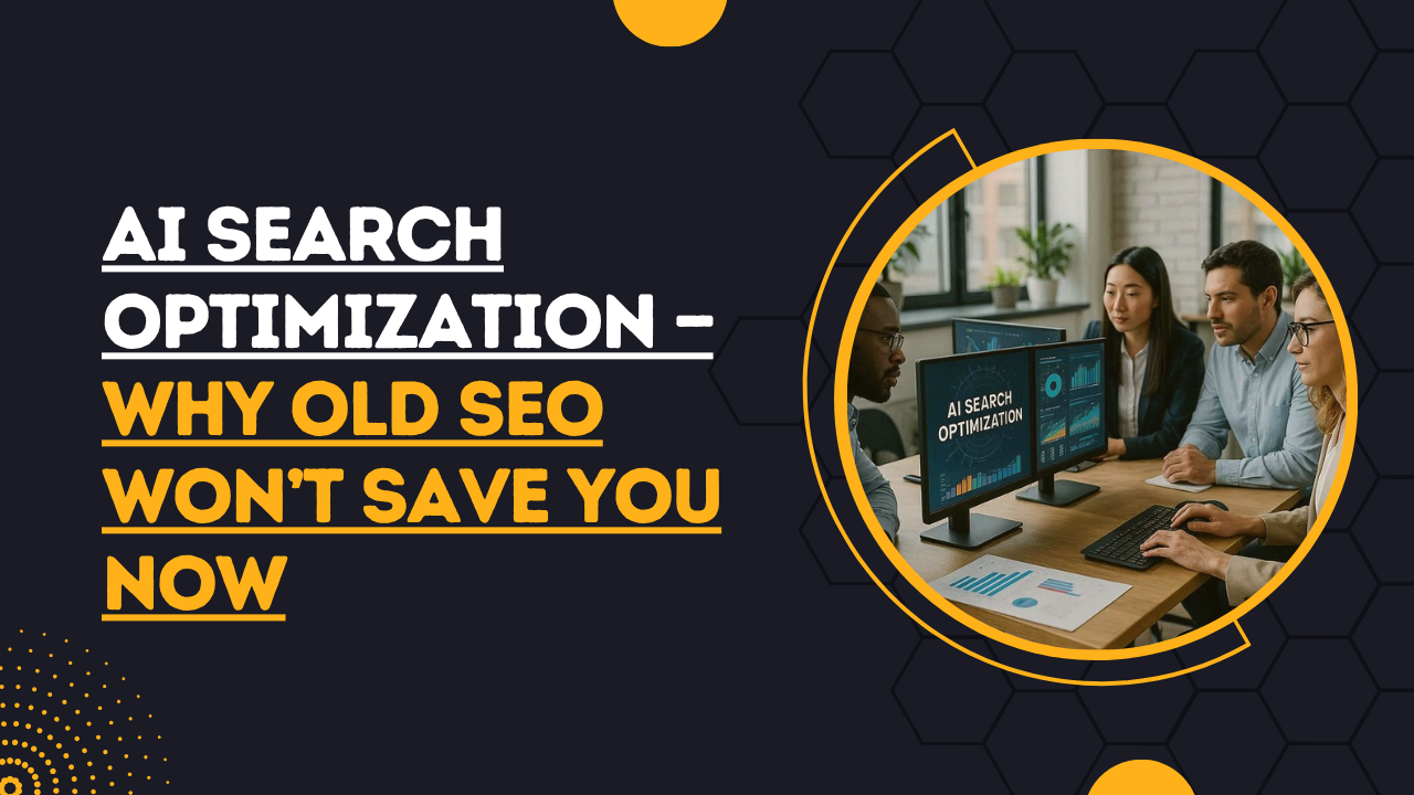 AI Search Optimization — Why Old SEO Won’t Save You Now
